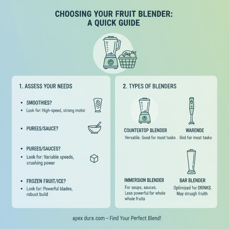 How to Choose the Best Fruit Blender for Your Needs?