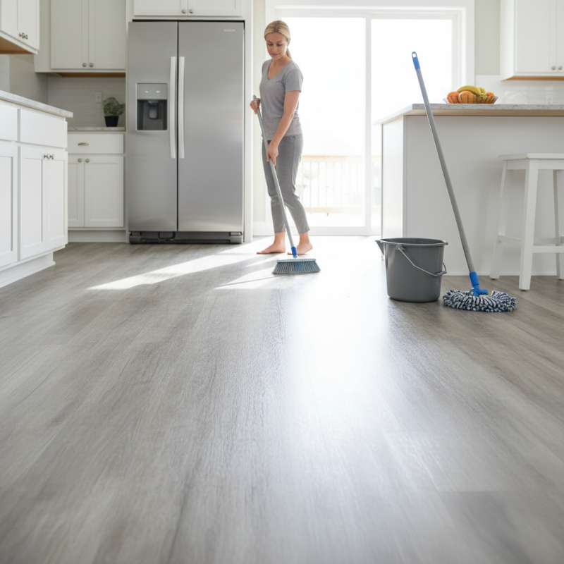 How to Clean Vinyl Floor and Maintain Its Shine?