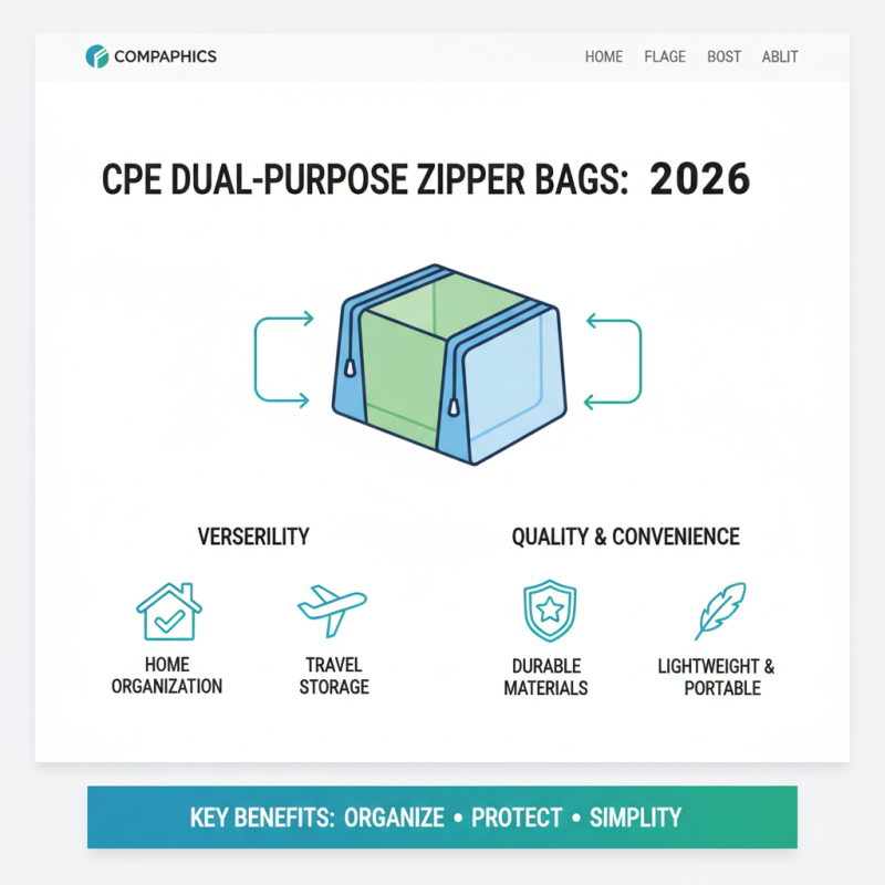 2026 Best CPE Dual Purpose Zipper Bags for Versatile Use?