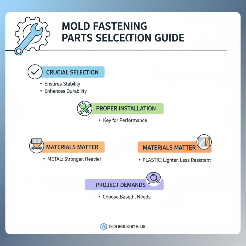 How to Choose the Right Mold Fastening Parts for Your Project?