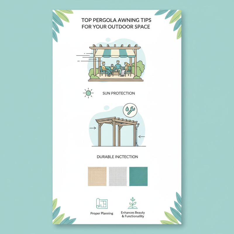 Top Pergola Awning Tips for Your Outdoor Space?