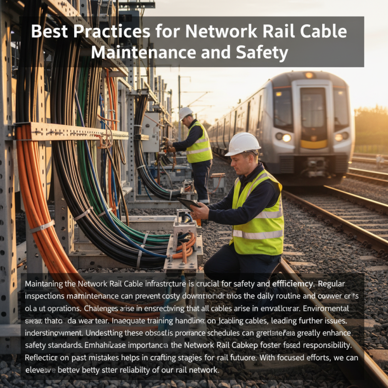 Best Practices for Network Rail Cable Maintenance and Safety?