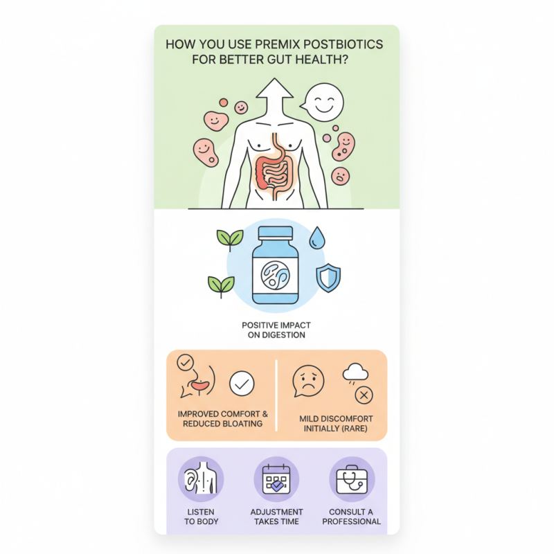How to Use Premix Postbiotics for Better Gut Health?