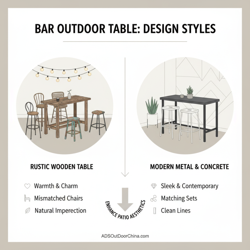 How to Choose the Perfect Bar Outdoor Table for Your Patio?