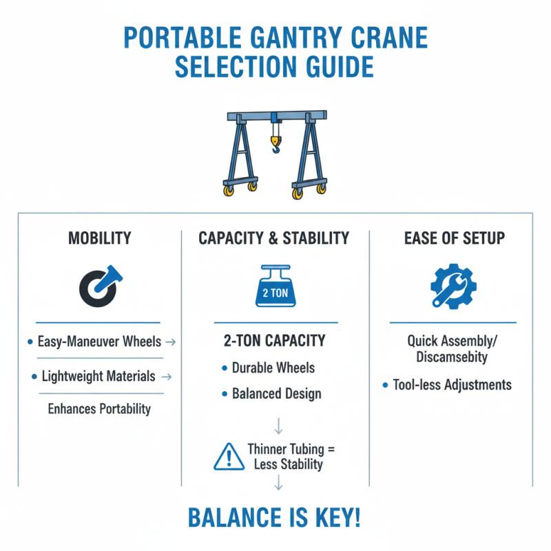 How to Choose a Wholesale High-Quality Portable Gantry Crane 2 Ton?