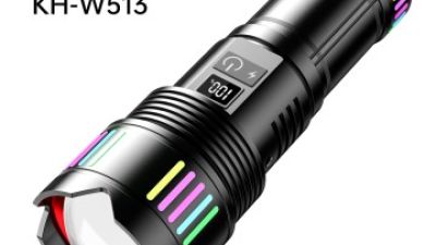 W513 1000M 3000LM 4x18650 Rechargeable Zoomable IP45 LED Laser Flashlight (2).jpg