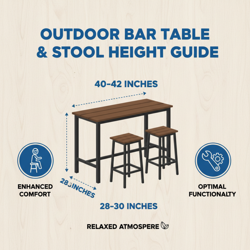 How to Choose the Perfect Bar Outdoor Table for Your Patio?