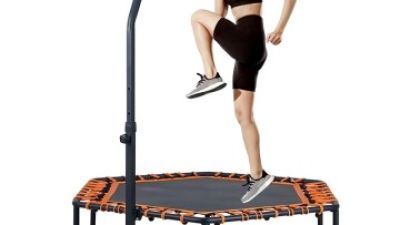 Funjump Custom 40”-51” Foldable Indoor Mini Fitness Trampoline with Handle (1).jpg