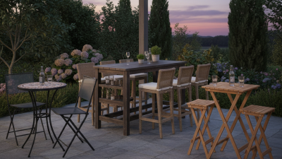 How to Choose the Perfect Bar Outdoor Table for Your Patio?