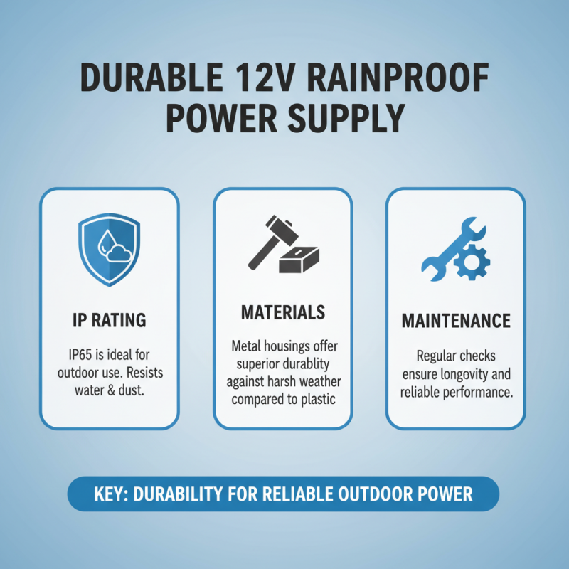 2026 How to Choose 12v Rainproof Power Supply for Your Needs?