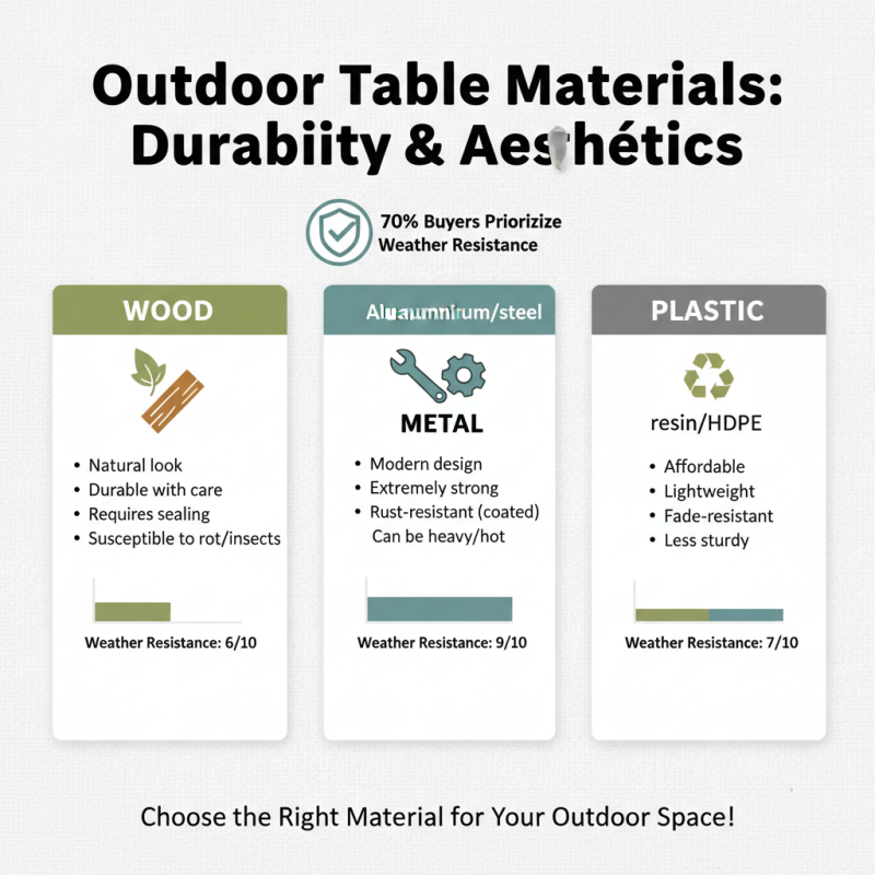 2026 Best Custom Wholesale Outdoor Table Options for Your Needs?