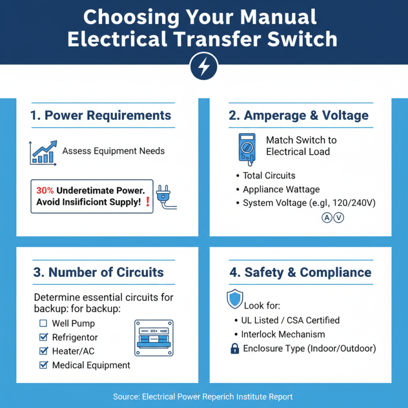 How to Choose the Right Manual Electrical Transfer Switch?