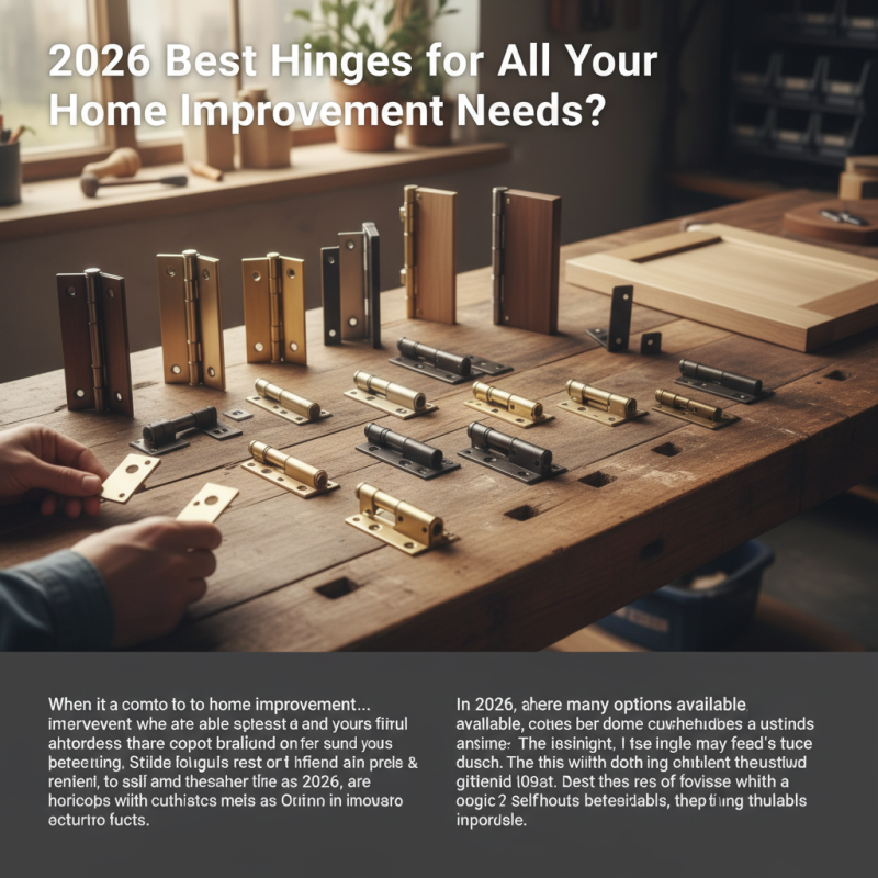 2026 Best Hinges for All Your Home Improvement Needs?