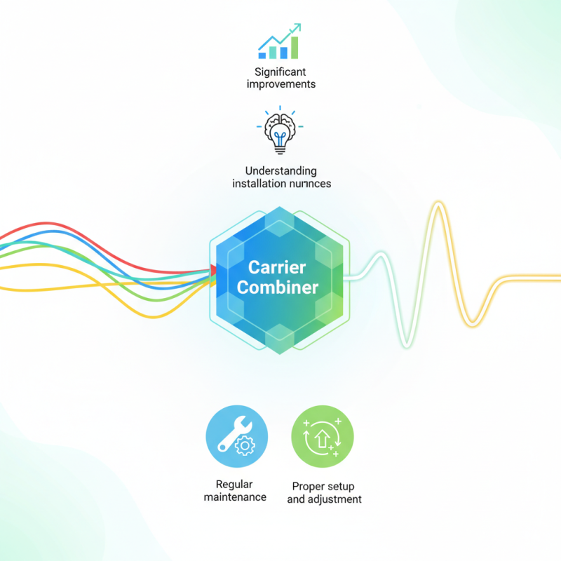 Carrier Combiner Tips for Enhancing Your Signal Quality?