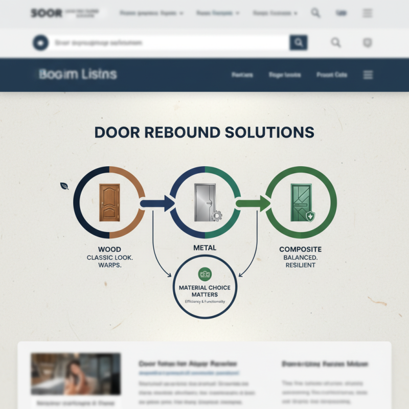 Best Cabinet Door Rebound Solutions for Enhanced Efficiency?