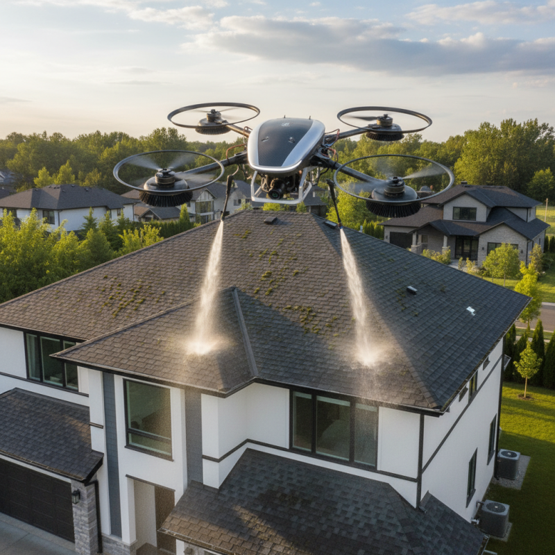 What is a Roof Cleaning Drone and How Does it Work?