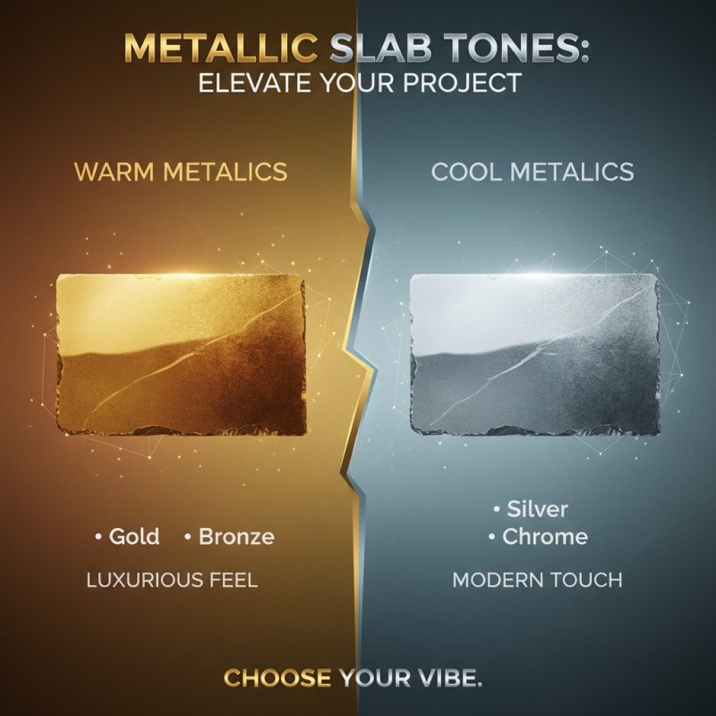How to Choose the Right Metallic Tone Slab for Your Project?