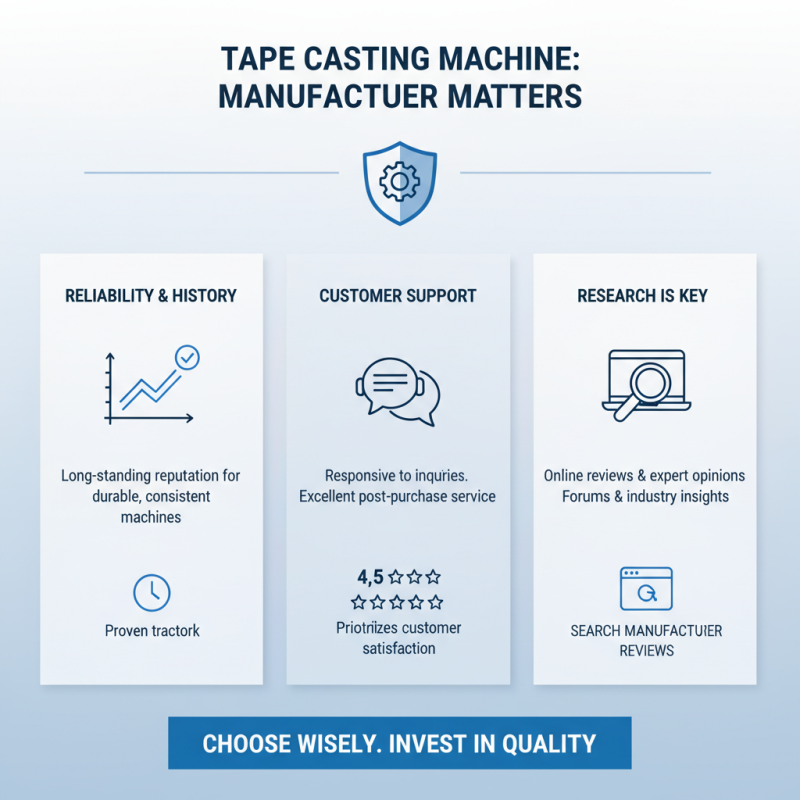 How to Choose the Best Tape Casting Machine for Your Needs?