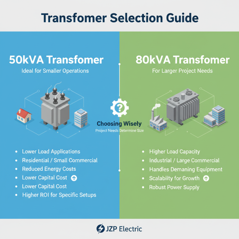 What is the Difference Between 50kVA and 80kVA Transformers?