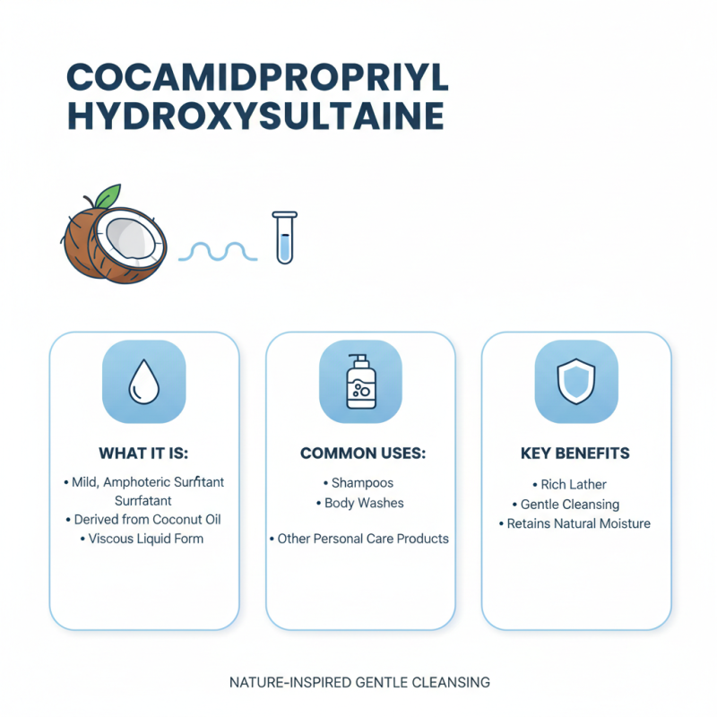 What is Cocamidopropyl Hydroxysultaine and its Benefits?
