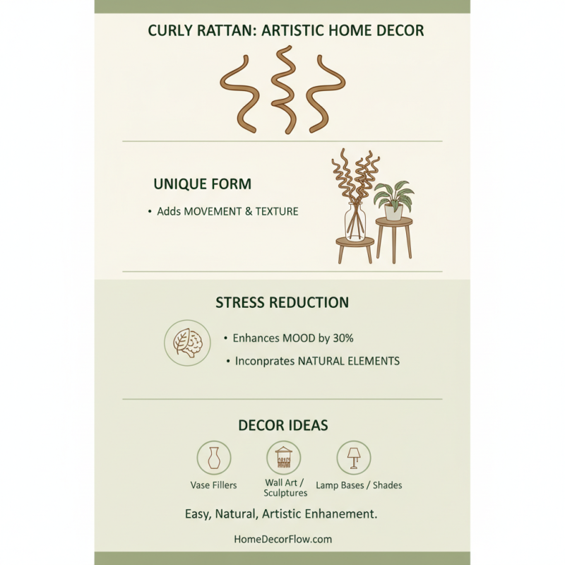 How to Use Curly Shape Rattan Sticks in Home Decor?
