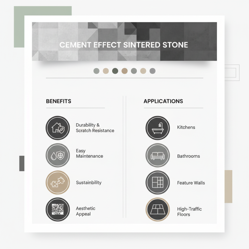 Top 10 Benefits of Cement Effect Sintered Stone for Interiors?