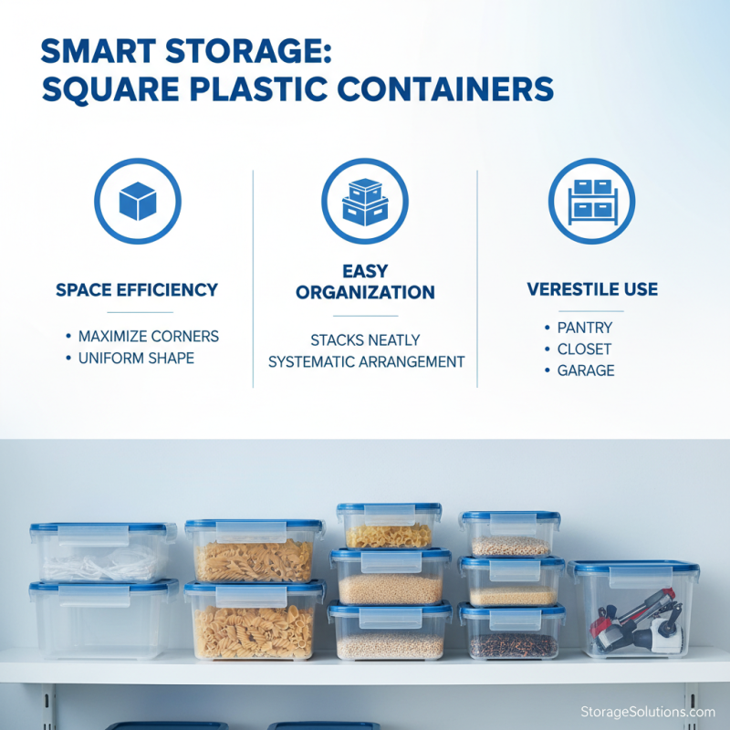 Why Choose Square Plastic Containers for Your Storage Needs?