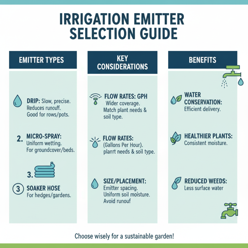 What Are the Best Irrigation Emitters for Efficient Watering?
