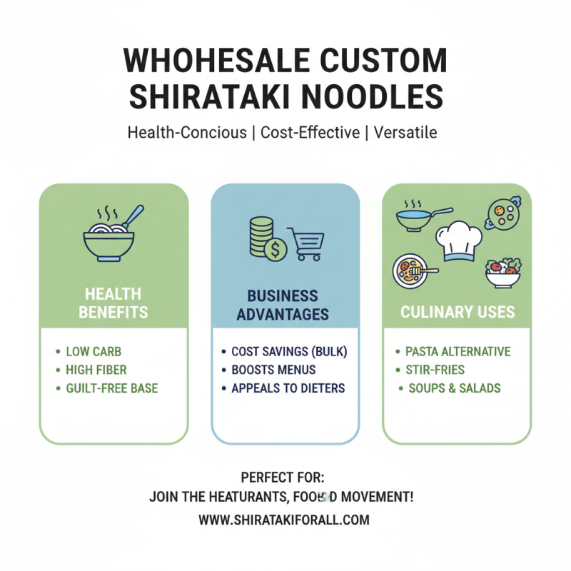 What is Wholesale Custom Shirataki Noodles Low Carb Benefits and Uses?