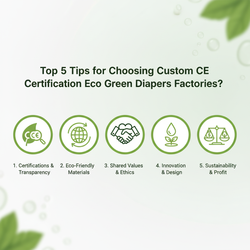 Top 5 Tips for Choosing Custom CE Certification Eco Green Diapers Factories?