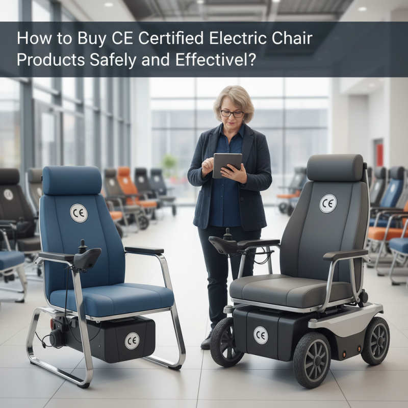 How to Buy CE Certified Electric Chair Products Safely and Effectively?