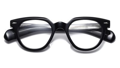 JMM48RX Black Round Triple Rivet Arrow Temple Optical C1.JPG