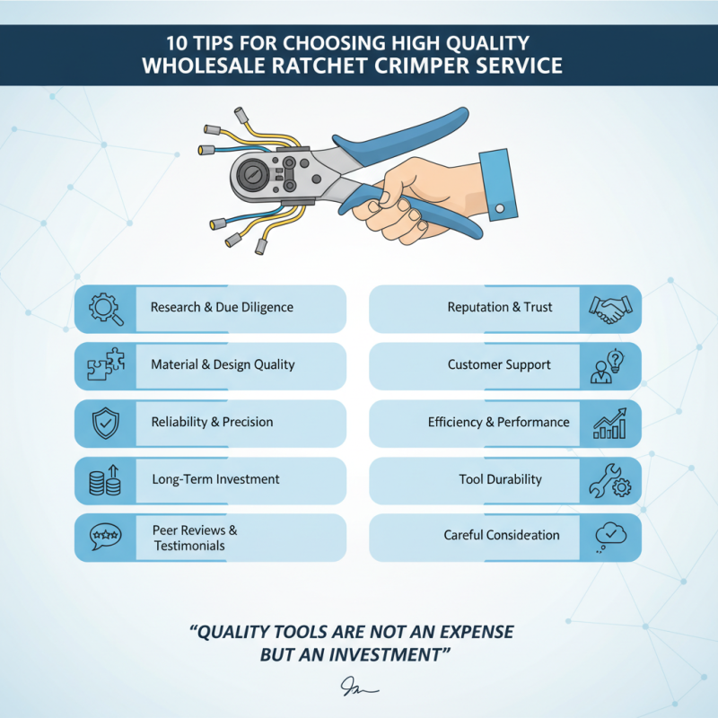 10 Tips for Choosing High Quality Wholesale Ratchet Crimper Service