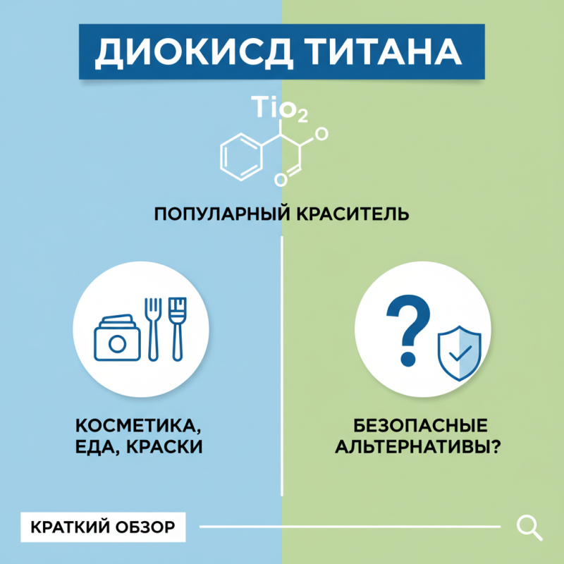 Какой краситель Диоксид Титана полезен и опасен?