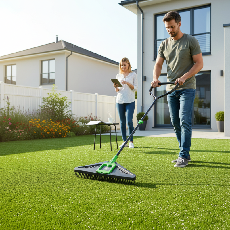 Top 5 Tips for Using an Artificial Lawn Rake Effectively?