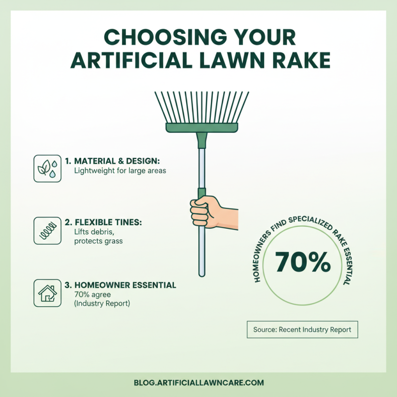 Top 5 Tips for Using an Artificial Lawn Rake Effectively?