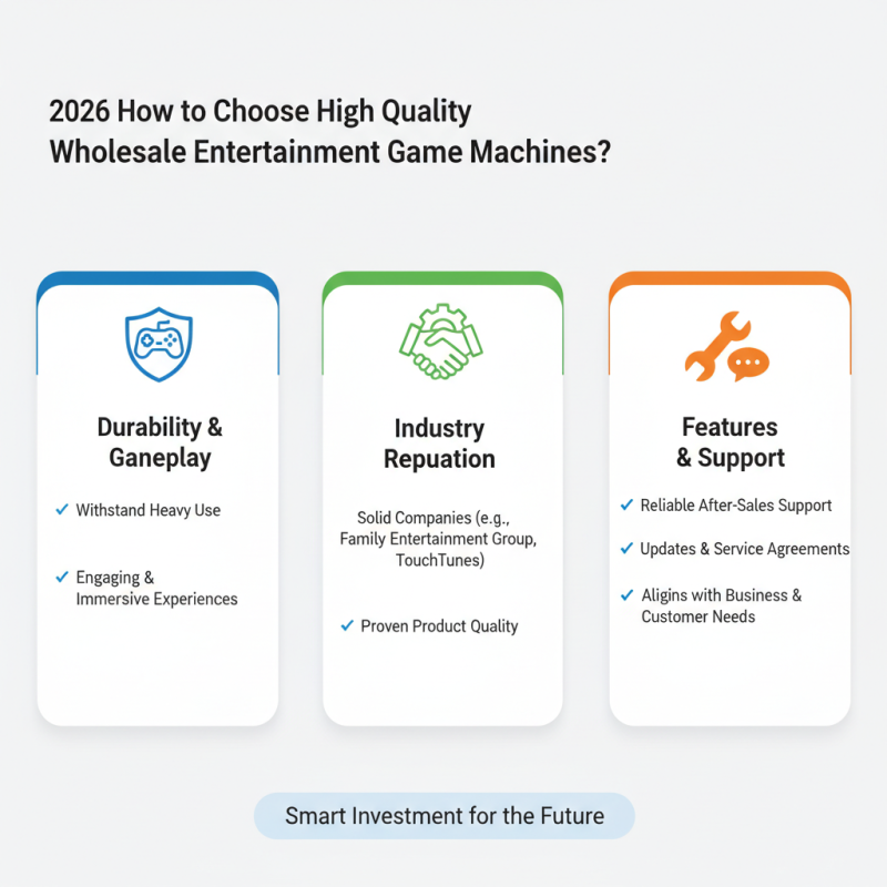 2026 How to Choose High Quality Wholesale Entertainment Game Machines?