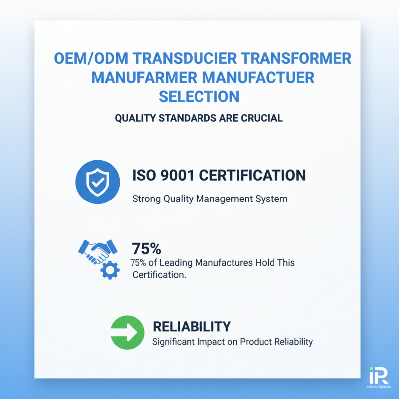 How to Choose the Right OEM ODM Transducer Transformer Manufacturer?