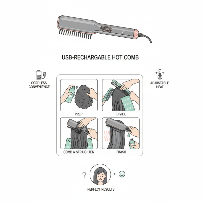 How to Use Usb Rechargeable Hot Comb for Perfect Hair?