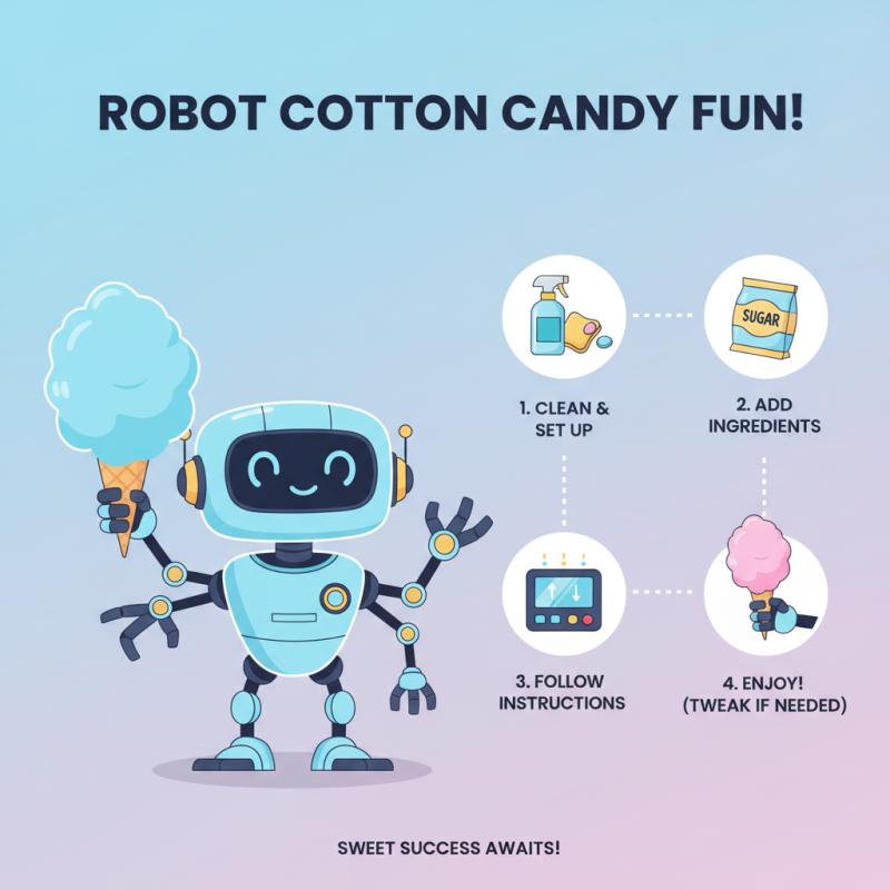 How to Operate a Robot Cotton Candy Vending Machine?
