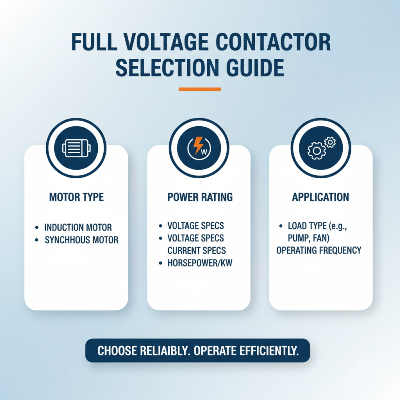 How to Choose the Right Full Voltage Contactor for Your Needs?