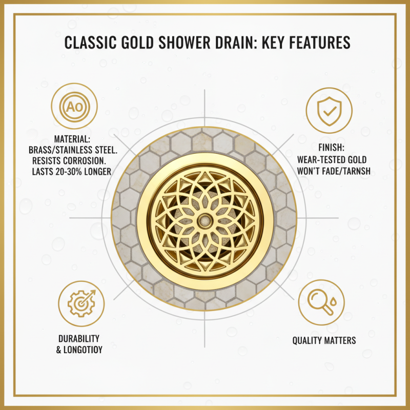 How to Choose the Best Classic Gold Shower Floor Drain?