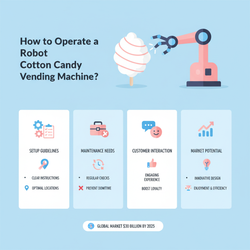 How to Operate a Robot Cotton Candy Vending Machine?