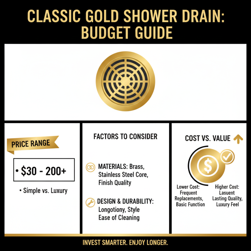How to Choose the Best Classic Gold Shower Floor Drain?