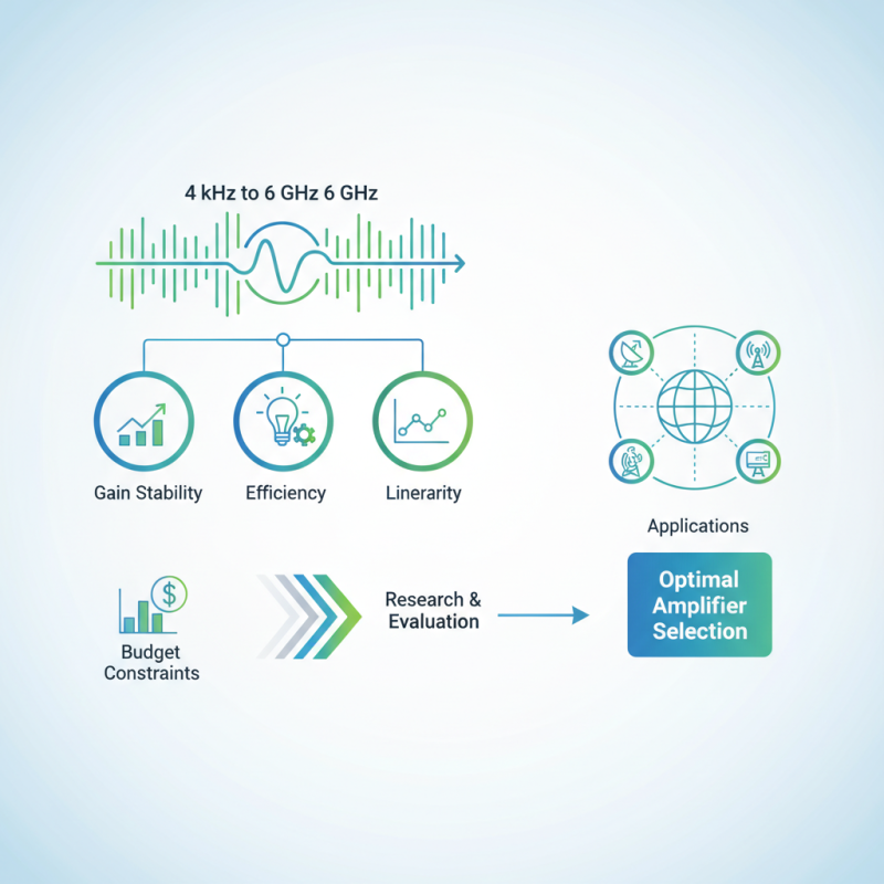 How to Choose the Best 4 kHz to 6 GHz Amplifier for Your Needs?