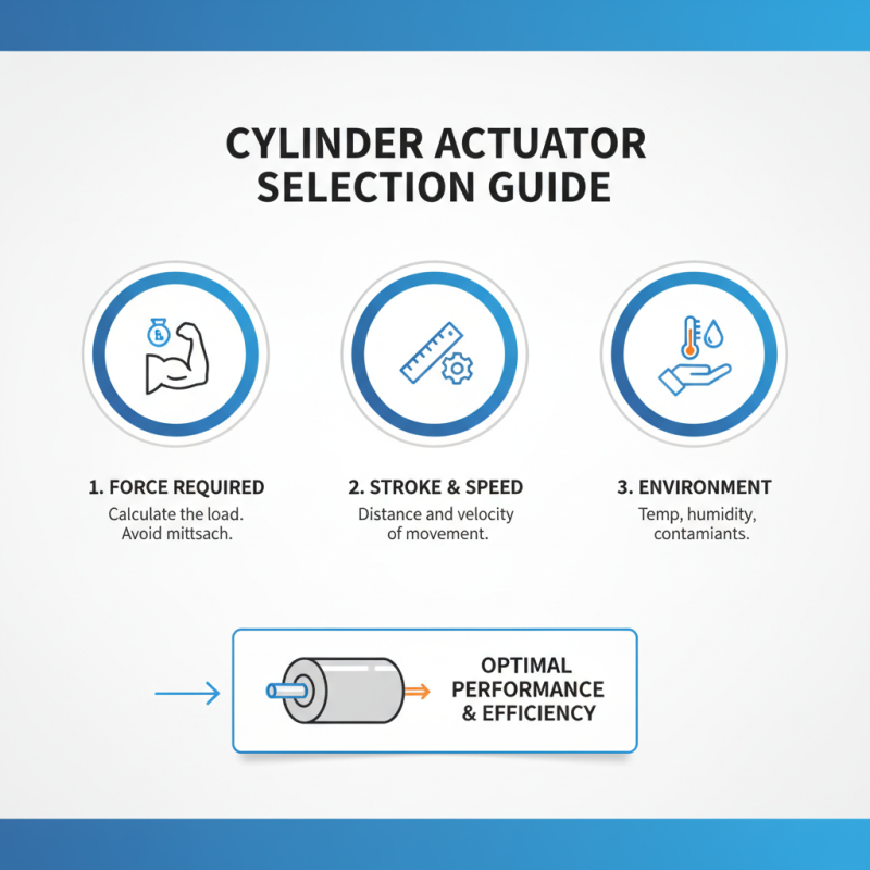 How to Choose the Right Cylinder Actuator for Your Needs?