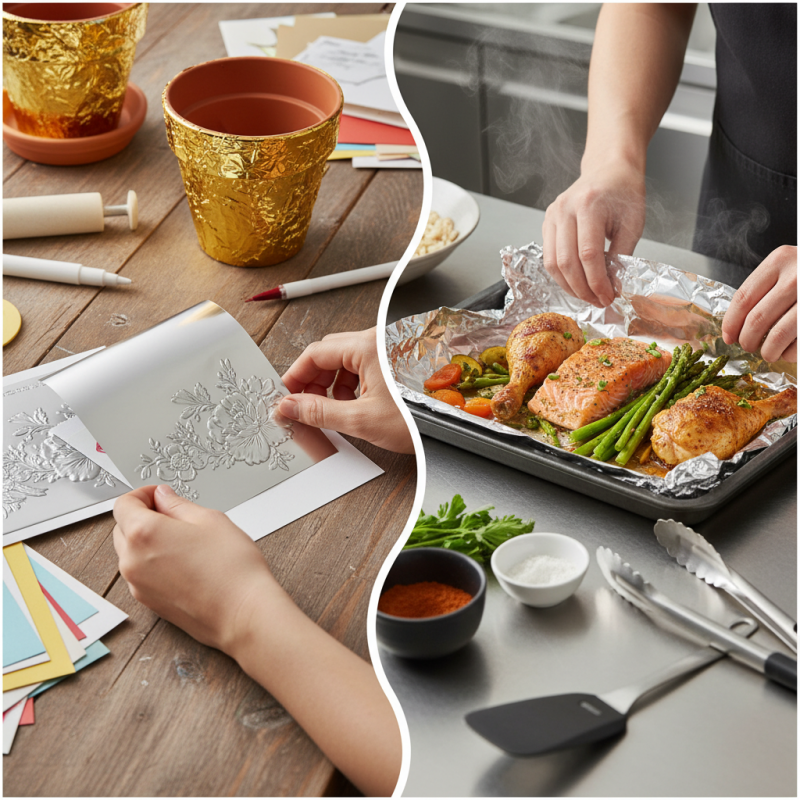 How to Use Metal Foil in Crafting and Cooking Techniques?