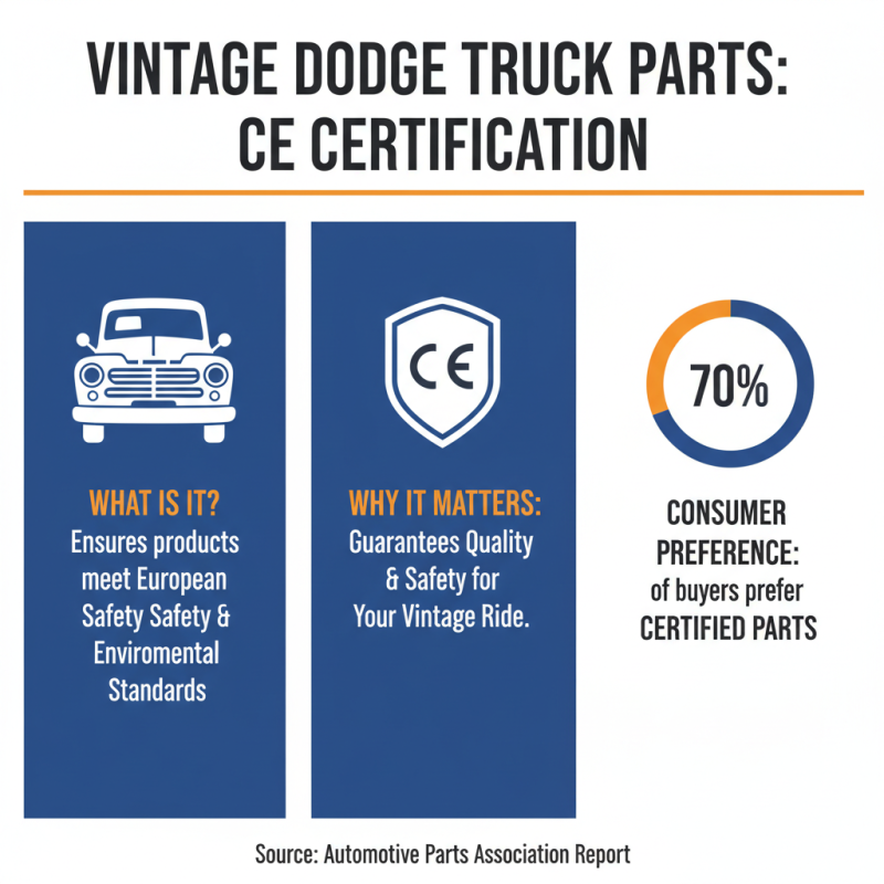 10 Tips for Finding the Best CE Certified Vintage Dodge Truck Parts Service?