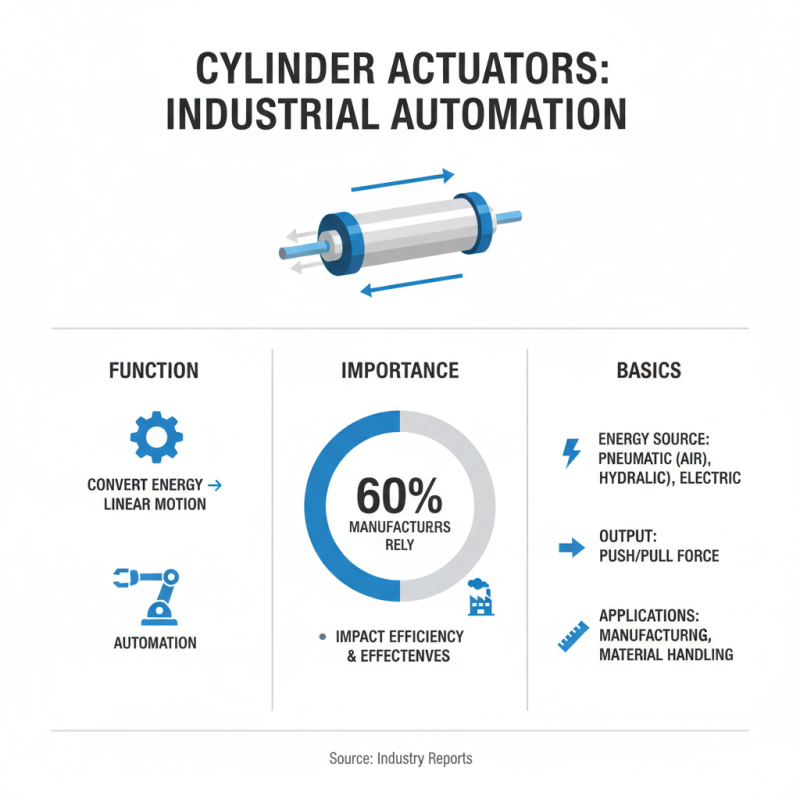 How to Choose the Right Cylinder Actuator for Your Needs?