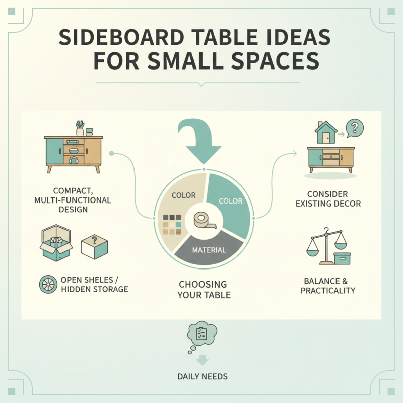 Best Sideboard Table Ideas for Small Spaces?